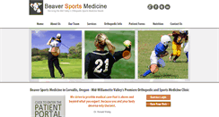 Desktop Screenshot of beaversportsmedicine.com
